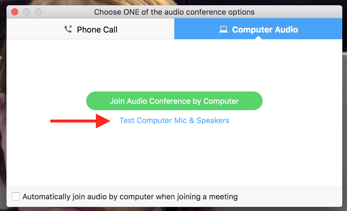 How Do I Test My Speakers and Microphone Prior to Joining a Zoom Meeting?